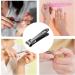 Nail Clippers with File Nail Clippers Set Fingernail Cutter | Professional Heavy Duty Precision Stainless Steel Nail Clippers with Nail File for Stunning Nails Home and Travel Black - Buy Online on SooperMarket.com