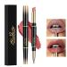 ChaneeHann 2-in-1 Lipstick & Liner Lip Liner and Lipstick Set Double Head Matte Lipstick & Lip Liner Matte Make Up Lip Liners Pencil Waterproof - Shaping Lip Liner Set For Girls (09 Pink Beige)
