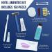 Travel Size Toiletries Kit | All-In-One Hotel Amenities Bulk Pack | Includes Shaving Set, Toothbrush, Mouthwash, Makeup Wipes, Swabs, Nail File, Sewing Kit | 150 Pcs - Buy Online on SooperMarket.com