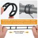 Tuserxln Bicycle Stretch Silicone Tape - 10 Adjustable Rubber Rings for LED Bike Lights & Flashlights | International Shipping - Buy Online on SooperMarket.com