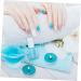 Beavorty 60 Pcs Nail case nail polish protector nail polish holder gel for nails nail art gel finger nail soak off nail polish cap holder nail polish cover nail polish varnish shield hat 4x2cmx3pcs As Shownx3pcs - Buy Online on SooperMarket.com