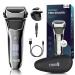 Electric Shaver Electric Razor Foil Shaver for Men Shaving Rechargeable Razors with Beard Trimmer for Face Dry/Wet Shaving with LED Display Travel Lock USB-C Charging Cable