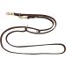 Dogeline Fat Leather Brass Leash for Small & Large Dogs - Adjustable Double Linen 5m x 15mm Dark Brown | International Shipping Available - Buy Online on SooperMarket.com