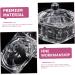 IMIKEYA Glass Jar Diamond Decor Candy Jar Nail Dish with Lid Nail Art Dish Nail Dish Cup Nail Dish Bowl with Lids Dappen Dish for Acrylic Nails Nail Liquid Holder Castor Glass Manicure - Buy Online on SooperMarket.com