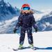 Kids 2-Piece Winter Puffer Jacket and Snow Bib Pants Set | Hooded Down Coat and Snow Pants Outfit | 3-4 Years | Blue - Buy Online on SooperMarket.com