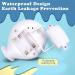 AURUZA Baby Light Up Bath Toy - Waterproof Design, Safe & Fun Baby Bath Toys for 0-6 Months to 5 Years (White) - Buy Online on SooperMarket.com
