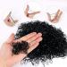 300PCs Transparent Mini Elastic Hair Ties - Perfect for Children's Hair Wedding Styles & More (Black) - Buy Online on SooperMarket.com