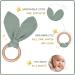 Laferka Baby Gift Set for Boys & Girls - Newborn 100% Cotton Cuddling Cloth Bibs Bite Ring & Wooden Shield - Perfect Birth Gift - Buy Online on SooperMarket.com