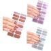 20 Pcs Semi Cured Gel Nail Strips With Soft Glossy Gel Finish Long Lasting Nail Wraps Glitter Gel Nail Stickers Convenient And Easy To Use Nail Sticker Ze0531 - Buy Online on SooperMarket.com