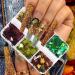 Fall Glitter Nail Sequins Maple Leaf Nail Glitters Flakes Holographic Maple Leaves Nail Glitter Retro Autumn Winter Nail Designs Stickers Decals Nail Decorations Fall Nail Art Tool Accessories 6 Grids 10