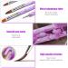 TOROKOM 19 Pcs Nail Art Brushes Set - Acrylic & UV Gel Polish Painting Brushes and Tools (Purple) - Buy Online on SooperMarket.com
