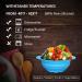 Jovilife Collapsible Silicone Salad Bowl 64oz - Durable Camping Bowl for Outdoor Hiking - Food-Grade Silicone Container for Storage and Mixing - 1 Pack (Blue) - Buy Online on SooperMarket.com