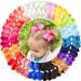 JOYOYO 40 Pcs Hair Bows for Girls Grosgrain Ribbon Bows Handmade Bows 4.5 Inch Bows Toddler Girls Hair Bows Hair Clips for Girls In Pairs Multi-colored 40 Count (Pack of 1)