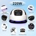 LKE 220W UV Nail Lamp - Gel Nails UV Lamp with Improved Charging 4 Timers LCD Display Infrared Sensor Removable Base & Handle - Best for Manicures - Buy Online on SooperMarket.com