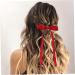 10PCS Hair Bows for Women Tassel Ribbon Hair Clip with Long Tail French Bow Hair Clips Solid Hair Ribbons for Women Girls - Buy Online on SooperMarket.com