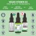 Certified Organic VEGAN Plant-Based Vitamin D3 Drops - 1000IU per drop - 490 Servings - Unflavoured - DUO PACK 2X 13.5ml - Immune System Support - Made in Canada 13.5 ml (Pack of 2) - Buy Online on SooperMarket.com