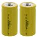 (2-PACK) Exell C Size 1.2V 3000mAh NiCD Button Top Rechargeable Batteries for Toys Musical Instruments Telecoms UPS and Smart grid Flashlights meters radios RC devices electric tools