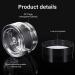 4-Piece 1oz Clear Wide-Mouth Plastic Jars with Leak-Proof Lids - Travel Storage for Beauty Products, Face Creams, Oils, Salves, DIY Slime - Black - Buy Online on SooperMarket.com