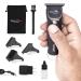 Ritter Hair & Beauty Care Professional Mini Trimmer, balding Clippers, Travel Trimmer, 0mm 1.6" Blade, Powerful 7Watt 2-speeds Motor, Li-ion Power, Work Corded & Cordless, 4 Hours Run Time (Black)