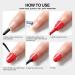 COSCELIA Anti-Freezing Peel Off Gel - Liquid Latex Nail Skin Protection with Curved Tweezers for Nail Art - 8077 - Buy Online on SooperMarket.com