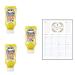 Mustard Sauce Bundle which Contains Heinz Yellow Mustard Honey 220ml - Pack of 3 with Grocery List Card