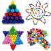 Colored Glitter Pompom Balls - 270pcs DIY Craft Supplies for Christmas Decor - Buy Online on SooperMarket.com