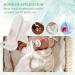 OUHUAN 10Pcs T-Shape Plastic Pacifier Holders for Babies - Soother Dummy Style in White | International Shipping Available - Buy Online on SooperMarket.com