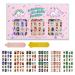 144Pcs Kids Press on Nails Children Girls Press on Short Artificial Fake Nails No fading Stable Quick Stick on Cute Pre Glue Full Cover Acrylic Nail Tip Kit Gift Kids Nail Decoration (Happy Christmas) Stars
