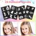 Face Paint Kit for Kids Large Water Based Paints 16 Large Water Based Paints 24 Stencils 2 Glitters Halloween Makeup Kit Face Paint Palette Face Paints Safe for Sensitive Skin (16 color) - Buy Online on SooperMarket.com