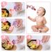 Baby Food Feeder Fresh Food - 2 Pack Fruit Feeder Pacifier Set | Silicone Pacifiers & Dispensing Spoon | Teether Feeding Set for Babies - Pink - Buy Online on SooperMarket.com