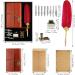 Victse Vintage Calligraphy Pencils & Retro Seal Dip Pen Set - 8 Replacement Tips & 5 Red Envelopes for Perfect Writing - Buy Online on SooperMarket.com