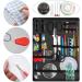 GOANDO Sewing Kit for Adults - 206 Pcs Portable Oxford Fabric Case with 41 XL Spools of Thread - Beginner's Basic Sewing Repair Kit for Travel & Emergencies - Buy Online on SooperMarket.com