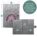Cozy Raccoon Mutterpass Cover - Pink Felt Rainbow Design | Made in Germany | Perfect Gift for Expecting Mothers with Pockets for Insurance Card & Ultrasound Images - Buy Online on SooperMarket.com