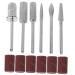 Angoily 2 Sets Nail Polisher Earphone Stainless Steel. Silicone. Quartz. Ceramics Manicure