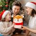 20cm Christmas Reindeer Plush Pillow - 3D Cute Stuffed Toy for Kids | Soft Holiday Gift and Home Decor - Buy Online on SooperMarket.com