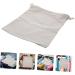 WOONEKY Hair Dryer Storage Bag Canvas Hair Dryer Organizer Bags for Travel Curling Iron Fabric Miss Modeling 33x30cm Light Grey - Buy Online on SooperMarket.com