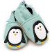 Dotty Fish Soft Leather Baby Shoes for Boys | Non Slip Animal Design Toddler Shoes | Minty Blue Penguin | 0-6 Months to 4-5 Years - Buy Online on SooperMarket.com