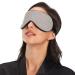 Adjustable Light Blocking Eye Mask for Travel, Yoga, and Deep Sleep - Light Grey - Buy Online on SooperMarket.com
