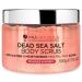 Pranatural body peeling with salt from the dead sea 500g - moisturizing & nourishing natural oils & minerals no parabens vegan free of animal experiments (peaches and honey)