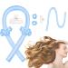 Curling without heat Silk Heatless Curl's band Locken writer overnight hair curler diy hair curling band hairstyle set for long medium hair blue