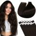 Laavoo 60cm tape in extensions real hair brown long extensions real hair tape in brown invisible tape extensions real hasar dark brown 25g 10pcs #2 60cm-10pcs 1.2 #2