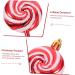 HOLIDYOYO 4pcs Lollipop Pendant Christmas Tree Hanging Peppermint Fake Christmas Candy Lollipops Red Plastic Red 11.60X5.00X1.60CM - Buy Online on SooperMarket.com