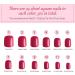 912 Colorful Short False Nails Square EBANKU | Full Cover Acrylic Press on Nails for Women Girls | DIY Nail Art (38 Colors) - Buy Online on SooperMarket.com