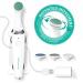 BELLASONIC 4-in-1 Rechargeable Electric Nail File Set with Unique Oscillating Head – Shape, Smooth, Buff & Shine Nails – Remove Cuticles & Calluses – Salon Quality Manicure Pedicure Results White/Green