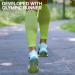 DANISH ENDURANCE Graduated Calf Compression Sleeves 21-26 mmHG - Neon Yellow/Light Blue - Men & Women - Buy Online on SooperMarket.com