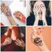Kapopi Henna Tattoo Stencil Kit - Sexy Temporary Tattoo Stickers for Women, Girls, and Teenagers - Body Art Painting (Henna Tattoo Kit B) - Buy Online on SooperMarket.com