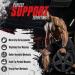 BEAST RAGE Weight Lifting Straps - Padded Wrist Support for Gym Bodybuilding - Non Slip Dumbbell Bar Wraps for Power Deadlift - Advanced Grips for Heavy Duty Exercise - Black - Buy Online on SooperMarket.com