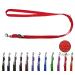 Dog leash rubberized adjustable/double leash rubberized for medium and large dogs / 2m / 2.40m / 2.80m / 3.50m / 5m (Red 2m) 2m Red