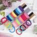 XIMA 60pcs Nylon Elastic Hair Ties Bands Rope No Crease Ponytail Holders - Black (HT007-20) - Buy Online on SooperMarket.com