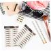 Baluue 9 Sheets Realistic Fake Eyebrows Eyebrow Stickers Waterproof Hairlike Eyebrows Brown - Buy Online on SooperMarket.com